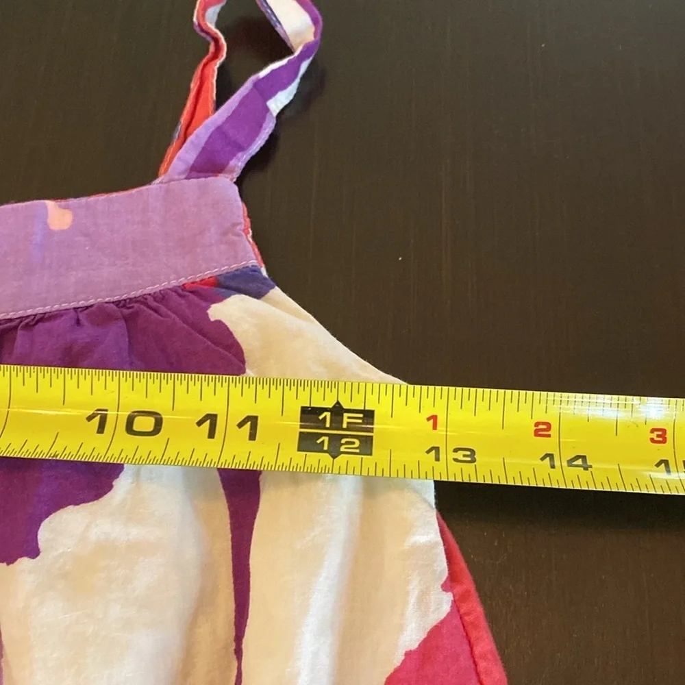 GapKids Vibrant Purple and Pink Abstract Floral Lined Girls Dress. Size S. (6/7)